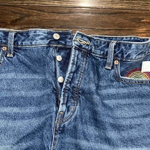 Old Navy OG high rise Jean Shorts Classic Cut-Off Style size 18 new with tags - Picture 6 of 8